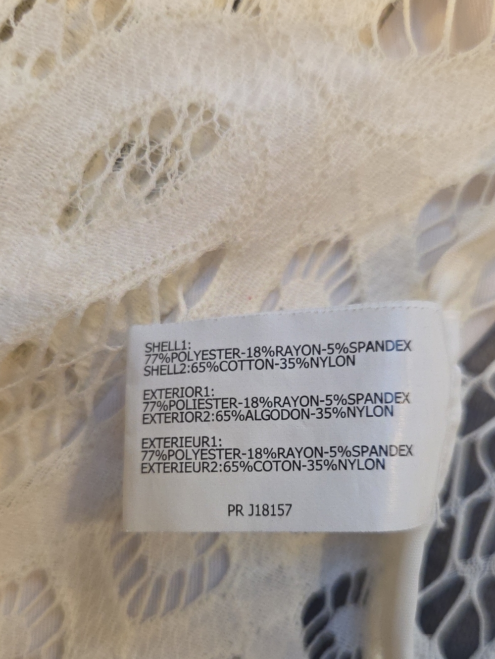 White Crochet Blazer By Insight - Picture 8 of 8